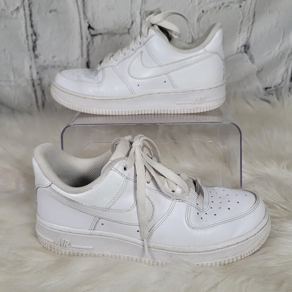 Nike‎ Af1 Air Force 1 Low Top White Sneakers